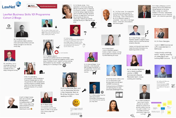 Picture representing feedback from LawNet during the workshop run by Athena Professional