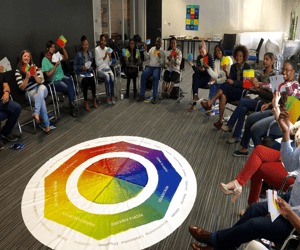 Team workshops using Lumina Spark mat