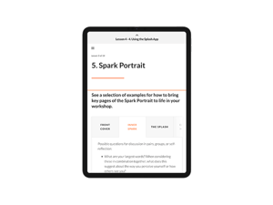 Picture showing Sparking Up Your Workshop screen