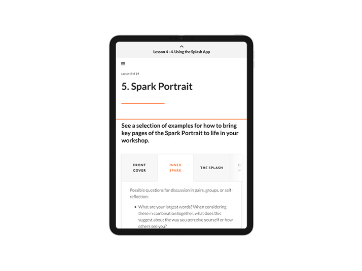Picture showing Sparking Up Your Workshop screen