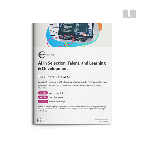 Top tips guide on AI in L&D, Selection & talent development
