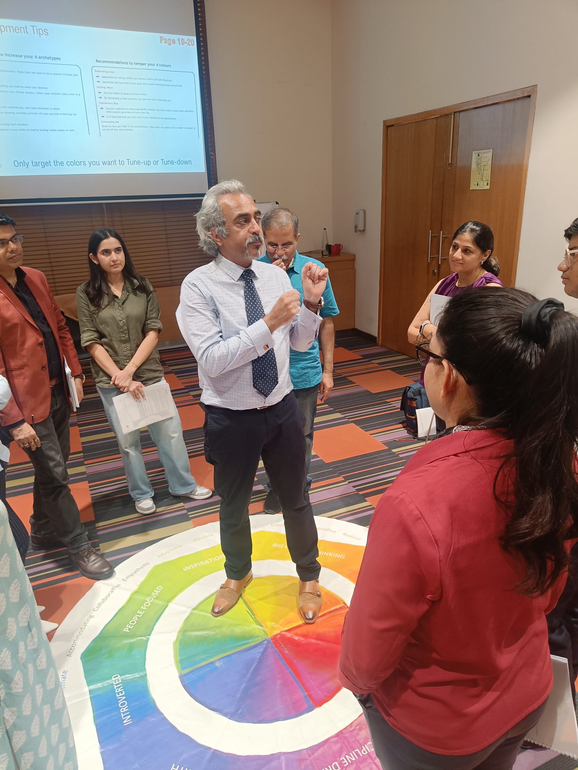 Picture Rahul Baswani in a team workshop