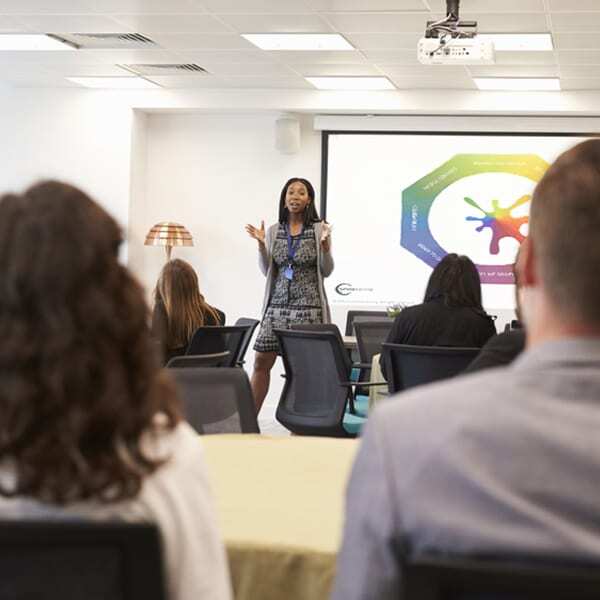 woman leading lumina workshop