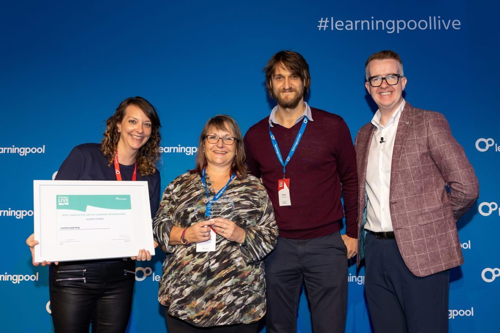 Lumina Learning wins a Learning Pool Award